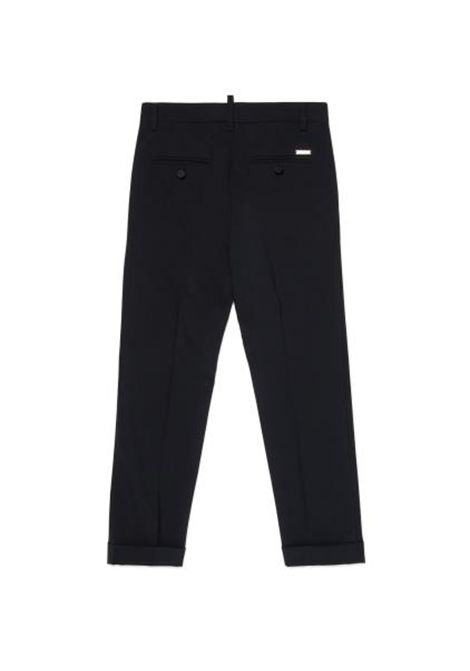 Pantalone con targhetta logo DSQUARED2 JUNIOR | DQ2276 D0A8ADQ900